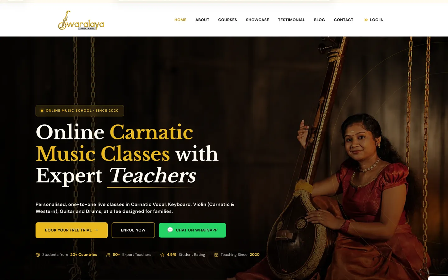 Swaralaya Online learning platform